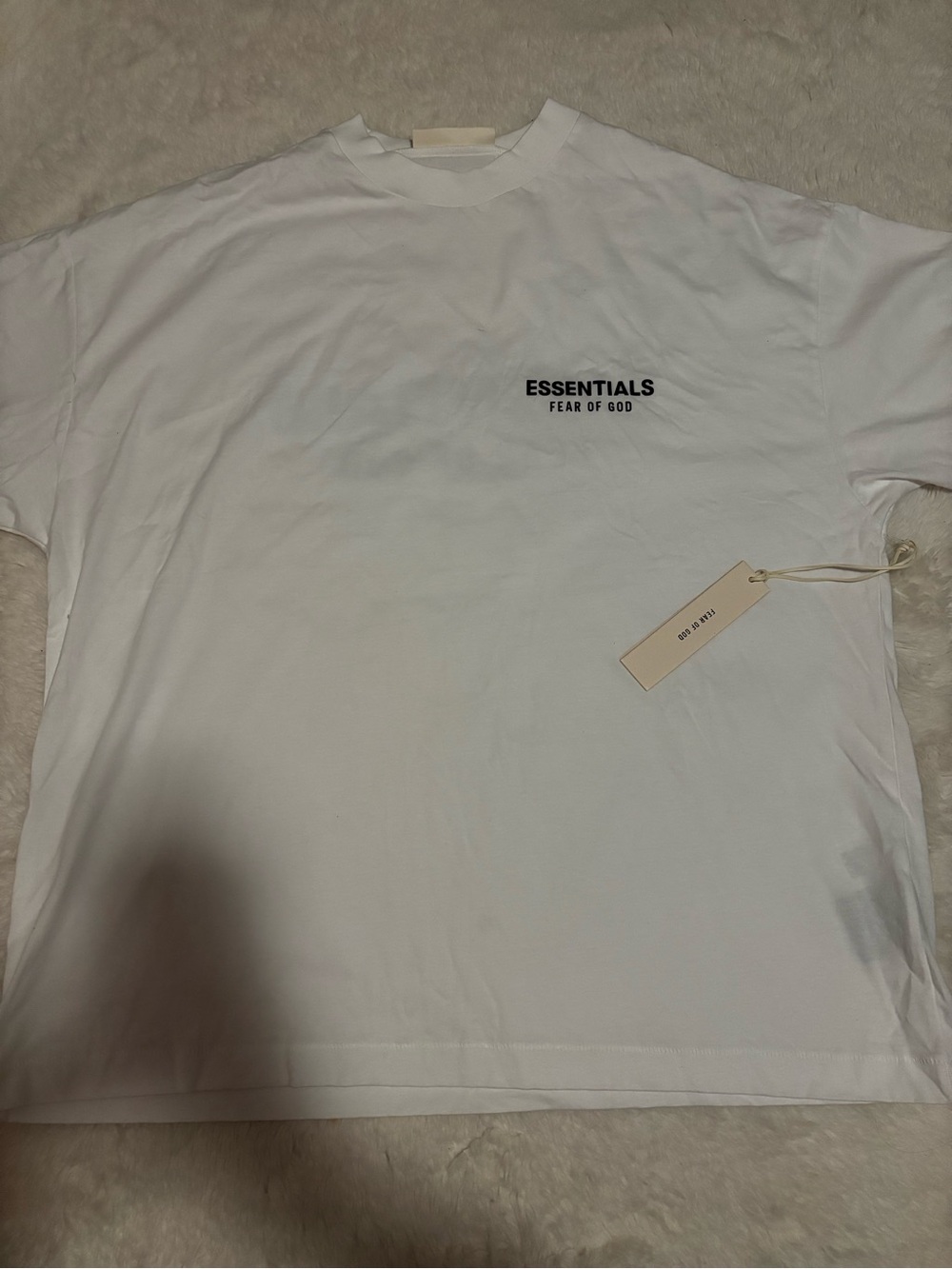 Fear of God ESSENTIALS White Short Sleeve Logo Tee